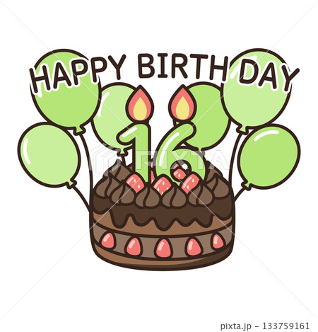 誕生日チョコケーキ 133759161