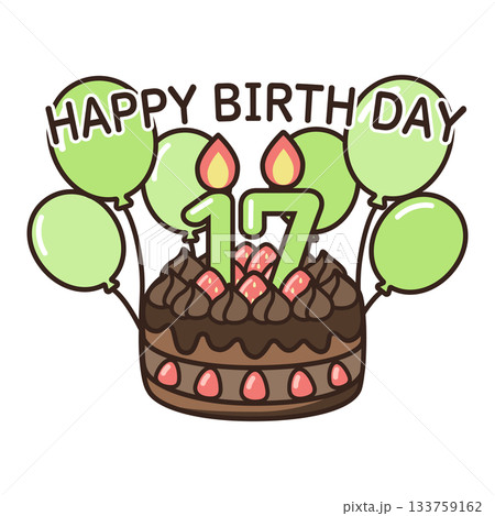 誕生日チョコケーキ 133759162