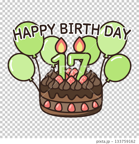 誕生日チョコケーキ 133759162