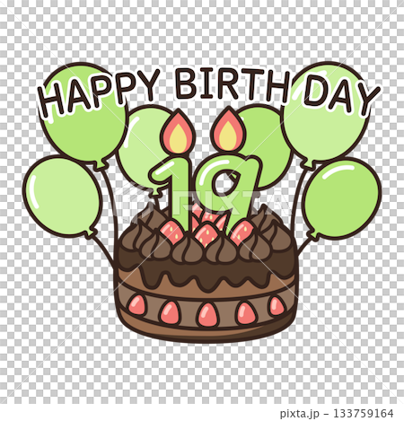 誕生日チョコケーキ 133759164