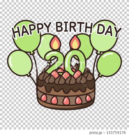 生日巧克力蛋糕 133759176