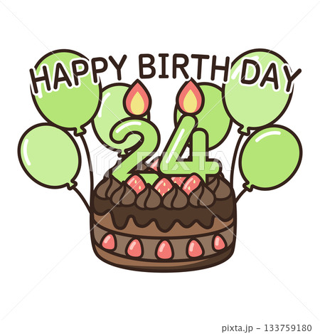 誕生日チョコケーキ 133759180