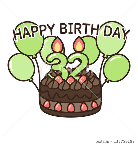誕生日チョコケーキ 133759188