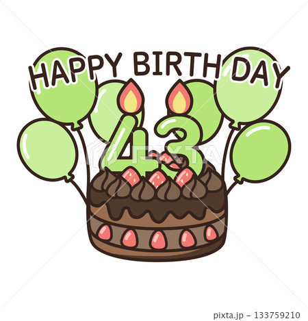 誕生日チョコケーキ 133759210