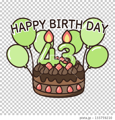 誕生日チョコケーキ 133759210