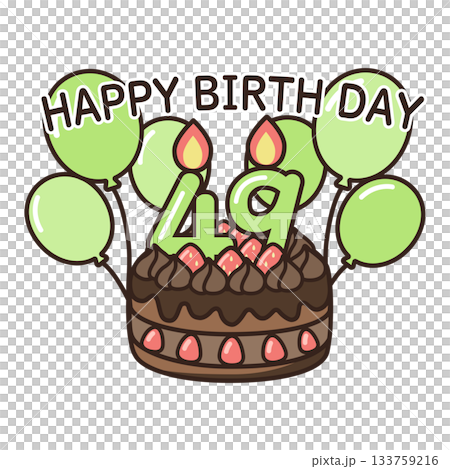 Birthday chocolate cake Birthday chocolate cake 133759216
