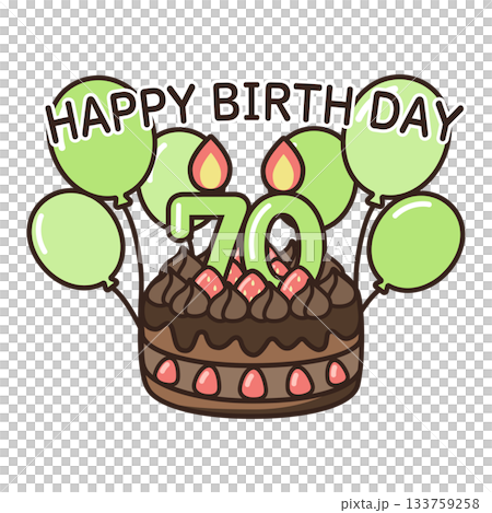 誕生日チョコケーキ 133759258