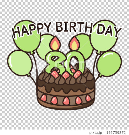 Birthday chocolate cake 133759272