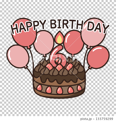 誕生日チョコケーキ 133759299