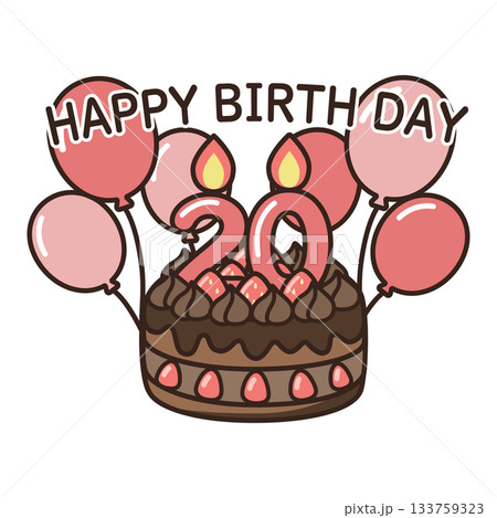 誕生日チョコケーキ 133759323