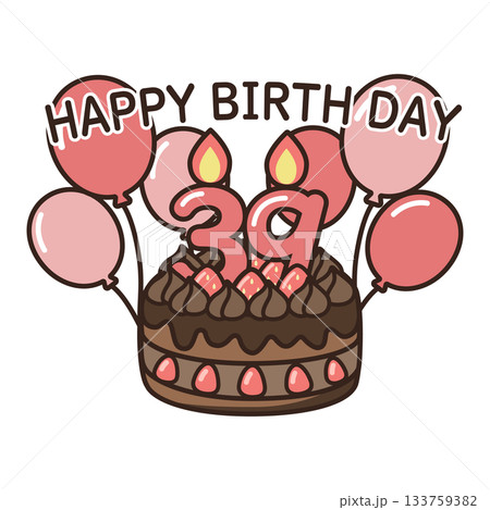 誕生日チョコケーキ 133759382