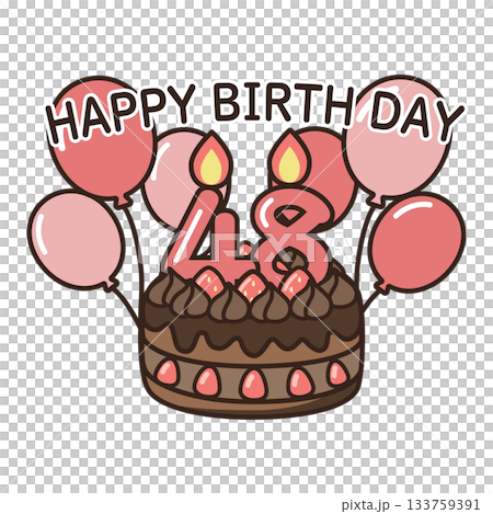 誕生日チョコケーキ 133759391