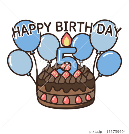 誕生日チョコケーキ 133759494