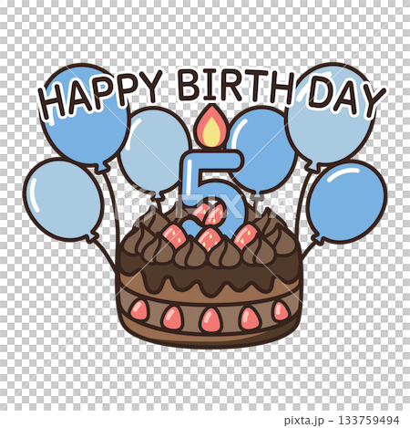 誕生日チョコケーキ 133759494