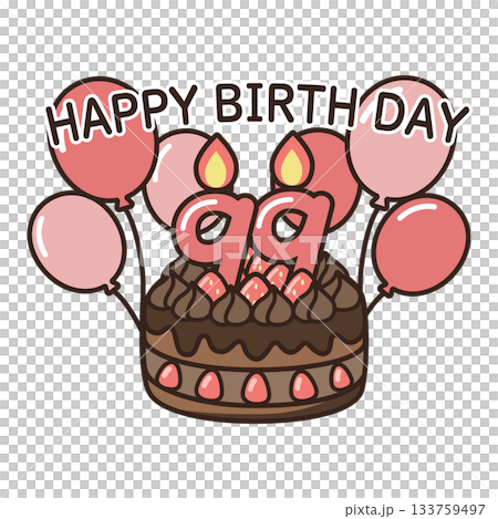 Birthday chocolate cake Birthday chocolate cake 133759497