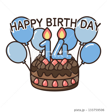 誕生日チョコケーキ 133759506