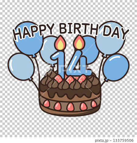 誕生日チョコケーキ 133759506