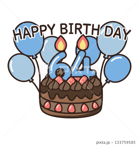 誕生日チョコケーキ 133759585