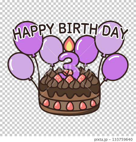 生日巧克力蛋糕 133759640