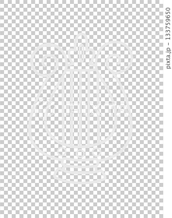 星座図に合うイラスト こと座(線画) 星座図に合うイラスト こと座(線画) 133759650