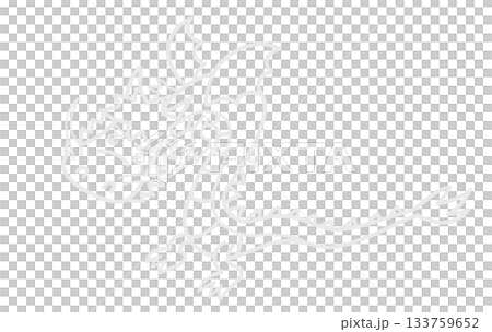 星座図に合うイラスト　りゅう座（線画） 133759652