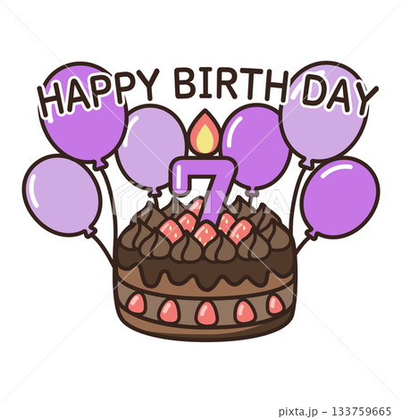誕生日チョコケーキ 133759665