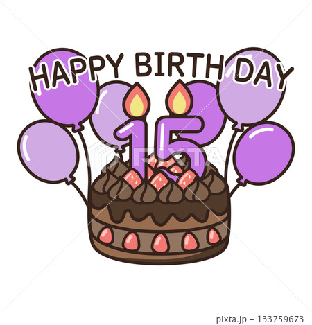 誕生日チョコケーキ 133759673
