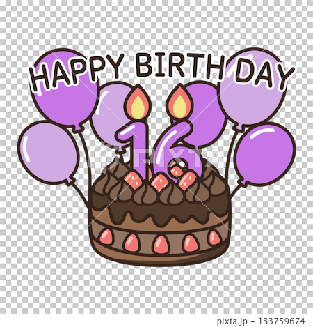 誕生日チョコケーキ 133759674