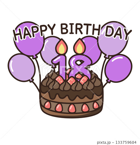 誕生日チョコケーキ 133759684