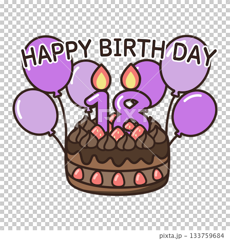 誕生日チョコケーキ 133759684