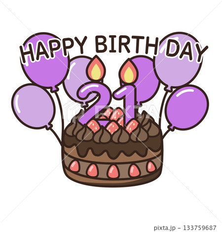 誕生日チョコケーキ 133759687