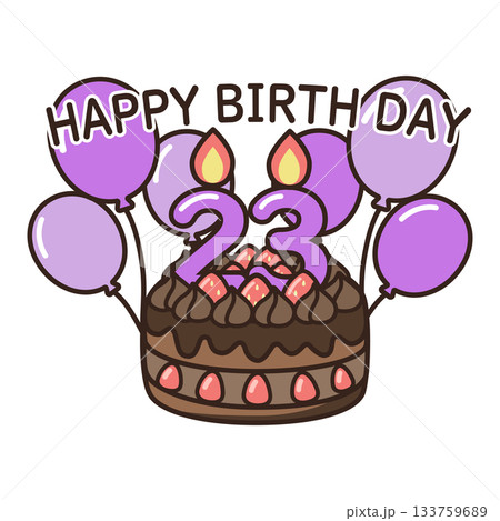 誕生日チョコケーキ 133759689