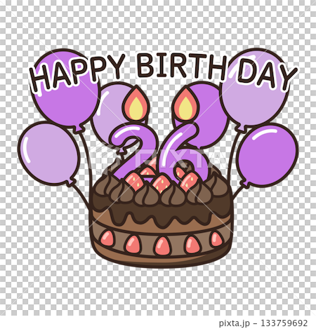 誕生日チョコケーキ 133759692