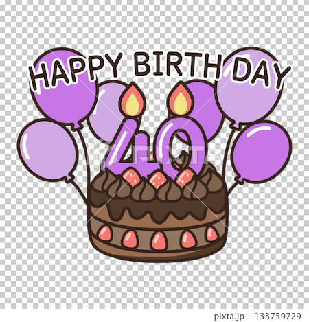 誕生日チョコケーキ 133759729