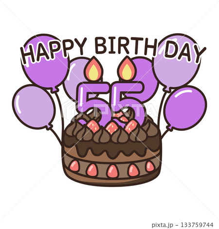 誕生日チョコケーキ 133759744