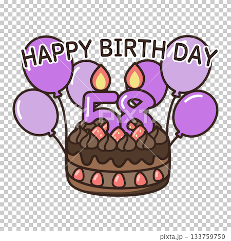 誕生日チョコケーキ 133759750