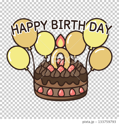 誕生日チョコケーキ 133759793