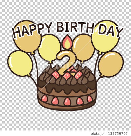 誕生日チョコケーキ 133759795