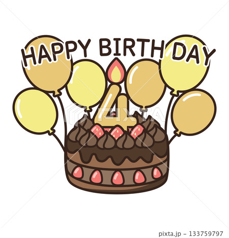 誕生日チョコケーキ 133759797