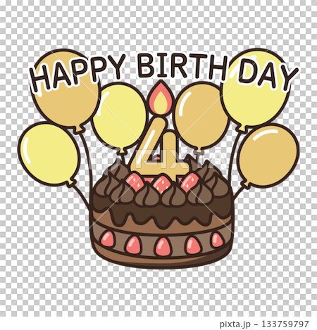 誕生日チョコケーキ 133759797