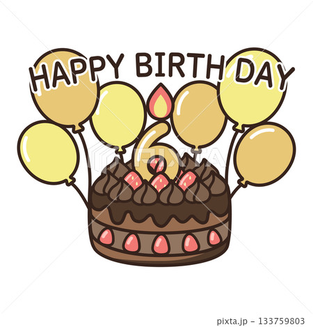 誕生日チョコケーキ 133759803