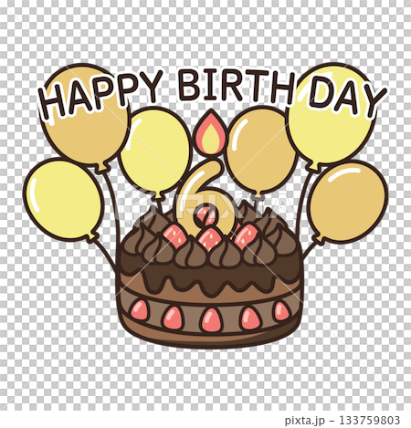 誕生日チョコケーキ 133759803
