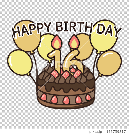 誕生日チョコケーキ 133759817