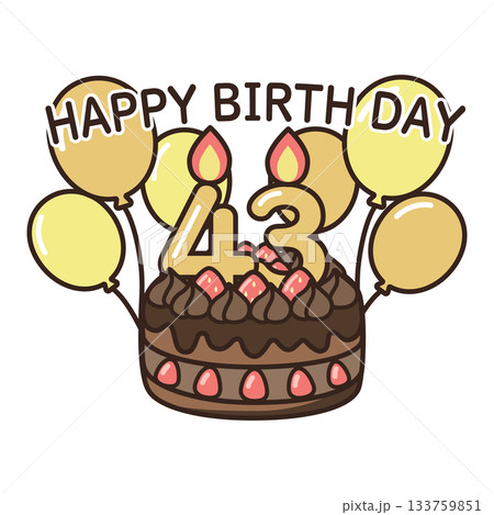 誕生日チョコケーキ 133759851