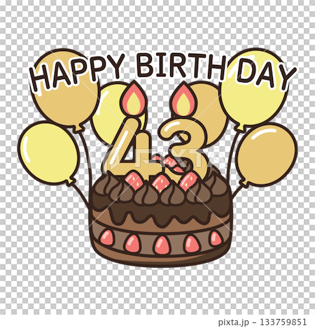 誕生日チョコケーキ 133759851
