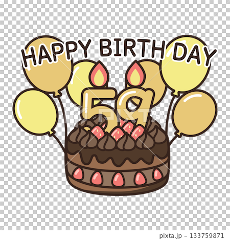 誕生日チョコケーキ 133759871