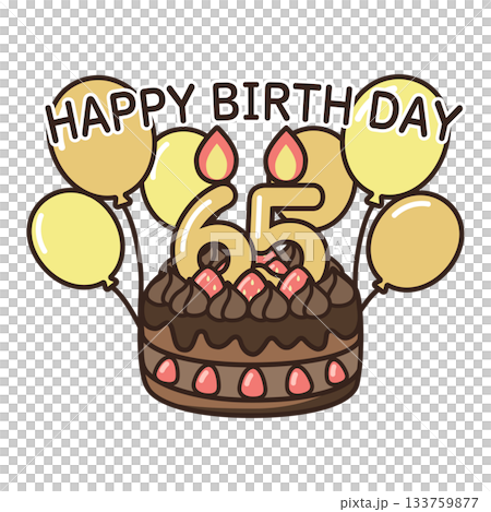 誕生日チョコケーキ 133759877