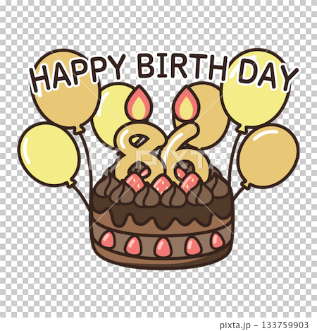 Birthday chocolate cake 133759903