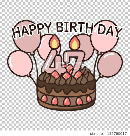 Birthday chocolate cake 133760017