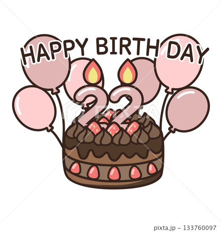 誕生日チョコケーキ 133760097